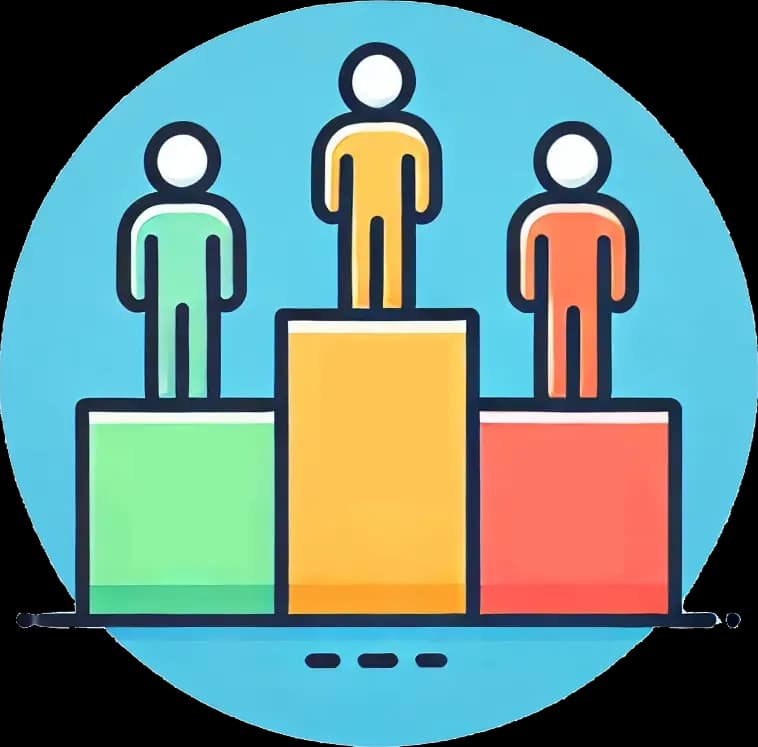 Illustration of diners celebrating a top-rated food safety score